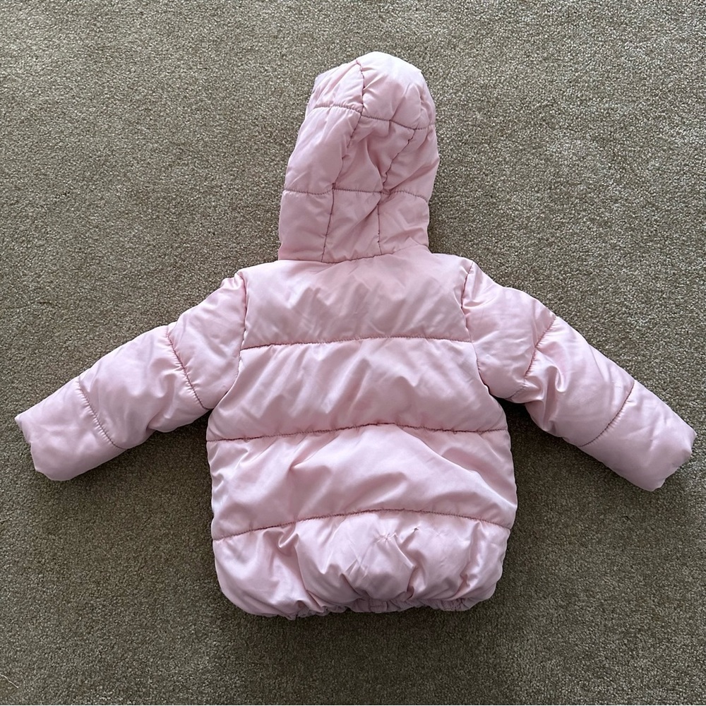 Old Navy Pink Puffer Fleece Lined Jacket - Picture 6 of 13